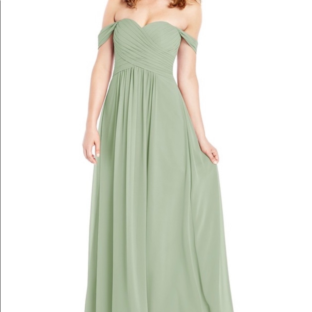 Dusty sage bridesmaid dress from Azazie